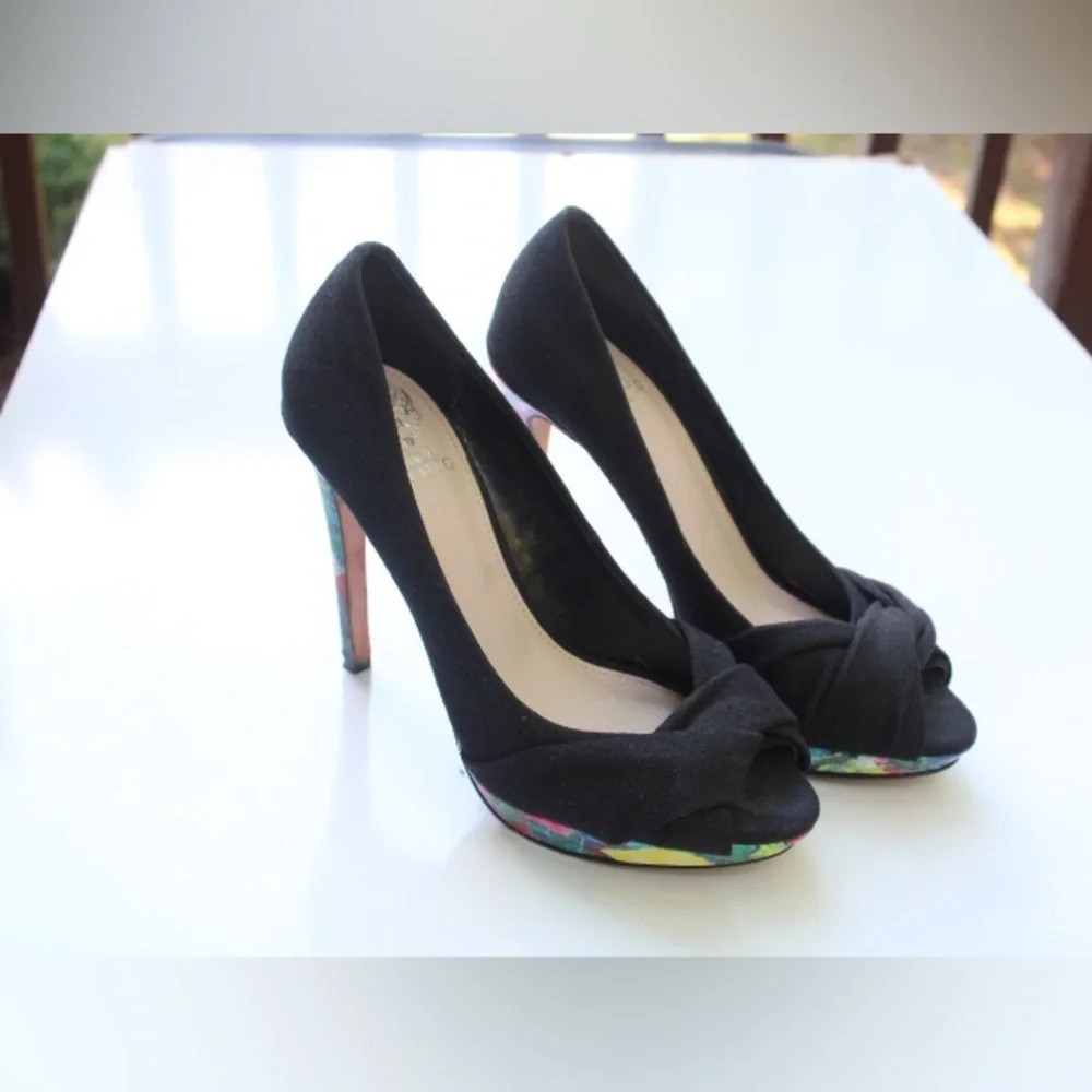 Vince Camuto peep toe pumps
